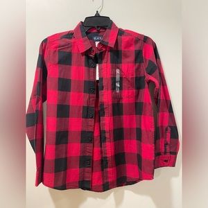 PLACE Kids Buffalo Plaid Button Down Shirt